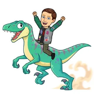 🦖 emoji Денис😎 Telegram sticker 15 of 16