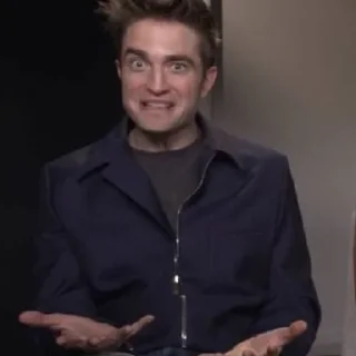 🥴 emoji Robert Pattinson Telegram sticker 23 of 30