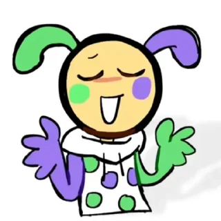 😌 emoji ✨💚 Looey 🟪✨ Telegram sticker 19 of 120