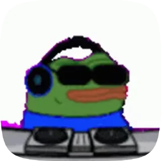 🎧 emoji Pepe video pack Telegram sticker 18 of 61