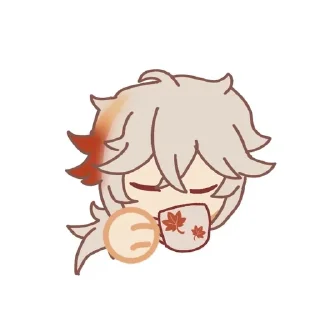 🍵 emoji 🍁Кадзуха🍁 Telegram sticker 9 of 12