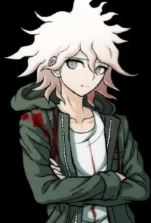 😐 emoji Нагито Комаэда Telegram sticker 8 of 17