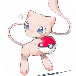 ❤️ emoji Mew by w1x1l Telegram sticker 14 of 17