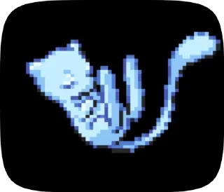 😴 emoji Mew by w1x1l Telegram sticker 5 of 17