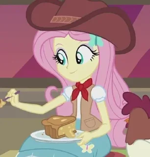 🌟 emoji Fluttershy  Telegram sticker 13 of 25