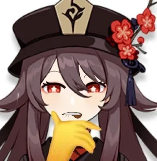 😈 emoji Ху Тао Малышка Telegram sticker 15 of 58
