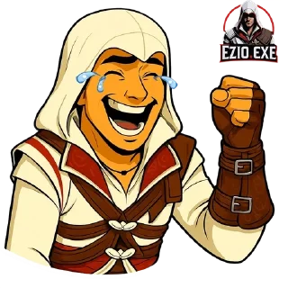 😂 emoji Ezio.exe Telegram sticker 13 of 87