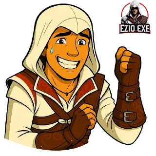 😅 emoji Ezio.exe Telegram sticker 15 of 87