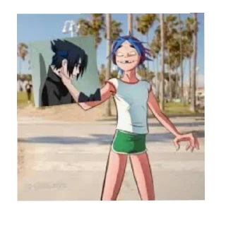 😇 emoji Gorillaz Telegram sticker 13 of 60