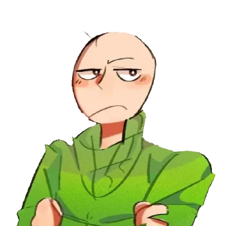 😒 emoji Baldi @X4DCC72 Telegram sticker 14 of 54