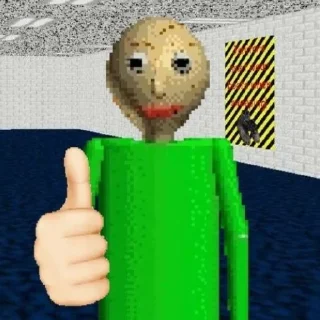 👍 emoji Baldi @X4DCC72 Telegram sticker 12 of 54