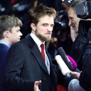😑 emoji Robert Pattinson Telegram sticker 2 of 30