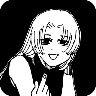✋ emoji Юки Цукумо Telegram sticker 8 of 30
