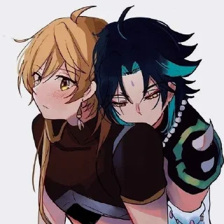 🧊 emoji Xiao x Aether <3 @v3stikers Telegram sticker 20 of 51