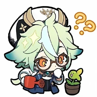 🤨 emoji Чиби геншин Telegram sticker 22 of 67