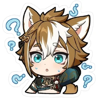 🤨 emoji Чиби геншин Telegram sticker 8 of 67