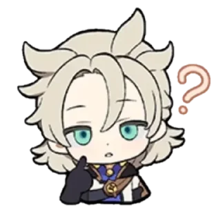 🤔 emoji albedo [@hjvgyy] Telegram sticker 7 of 31