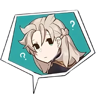 ⭐ emoji Albedo ≈ @wujsed Telegram sticker 15 of 59