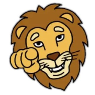 🦁 emoji Lion🦁 Telegram sticker 12 of 24