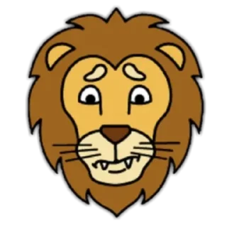 🦁 emoji Lion🦁 Telegram sticker 13 of 24