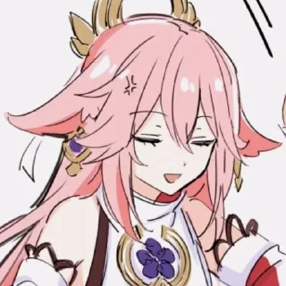 💓 emoji Яэ Мико • @Bshzsga Telegram sticker 8 of 49