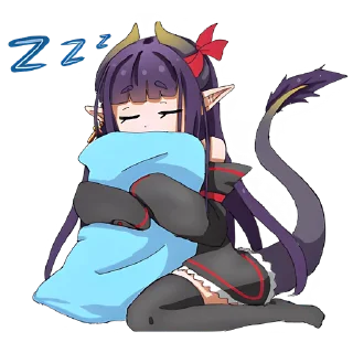 😴 emoji Дракоша Мина @nyasticks Telegram sticker 20 of 41