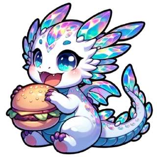 😋 emoji Дракоша Твинкл @anyavate Telegram sticker 13 of 20