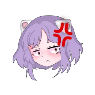 😡 emoji Лана by @meowmeowax Telegram sticker 17 of 25