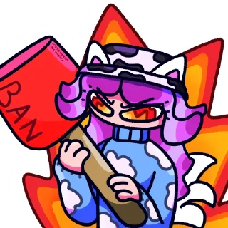 😈 emoji МОБИЛЬНАЯ ЛАНА Telegram sticker 5 of 10