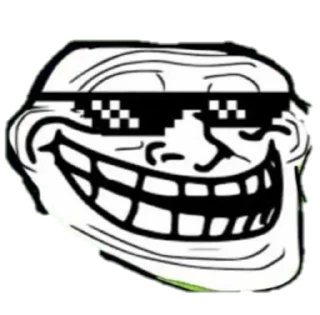 😎 emoji Trollface meme project by Alex Telegram sticker 6 of 17