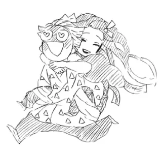 😍 emoji ZenitsuMyGod Telegram sticker 16 of 27