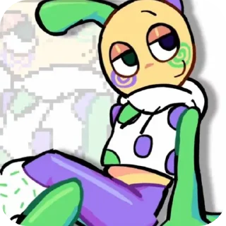 🌚 emoji ✨💚 Looey 🟪✨ Telegram sticker 18 of 120