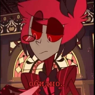 😢 emoji 🔥🖤Аластор2.0🖤🔥 Telegram sticker 7 of 60