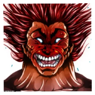 😡 emoji Yujiro_Hanma Telegram sticker 6 of 11