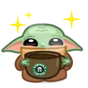 ☕️ emoji Baby Yoda Telegram sticker 13 of 20