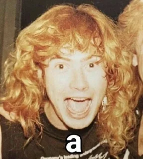 🧡 emoji Dave Mustaine Telegram sticker 18 of 84