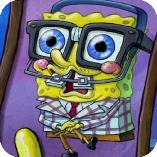 Sticker from spongebob | @kushinft