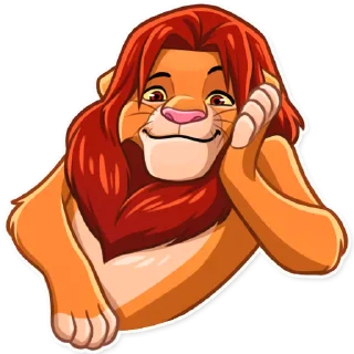 🙂 emoji Simba Telegram sticker 6 of 25