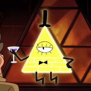 Sticker from bill cipher by @mystery_shack_ua
