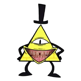 Sticker from Bill Cipher