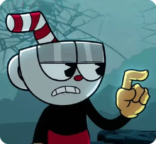🌟 emoji Cuphead [Indie Cross] @SubSticks @fStikBot Telegram sticker 12 of 75