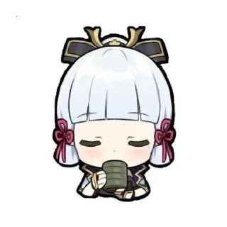 🌟 emoji 💗 ayaka 💗 @genshinfag229 Telegram sticker 21 of 50