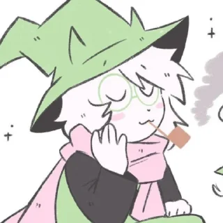 ⚪ emoji Ralsei-->@info_ush-->@Undertale_sweet_home Telegram sticker 21 of 85