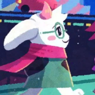⚪ emoji Ralsei-->@info_ush-->@Undertale_sweet_home Telegram sticker 13 of 85