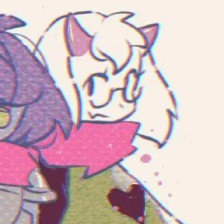 ⚪ emoji Ralsei-->@info_ush-->@Undertale_sweet_home Telegram sticker 23 of 85
