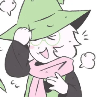 ⚪ emoji Ralsei-->@info_ush-->@Undertale_sweet_home Telegram sticker 22 of 85
