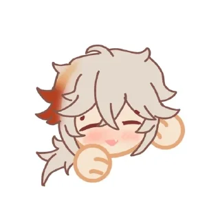 😄 emoji 🍁Кадзуха🍁 Telegram sticker 7 of 12