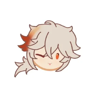😜 emoji 🍁Кадзуха🍁 Telegram sticker 5 of 12