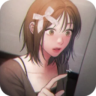 😨 emoji Стикеры с Минджи💥 Telegram sticker 5 of 8