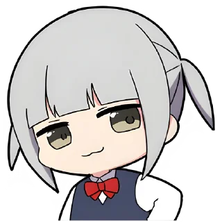 😏 emoji Вежливая-тян @nyasticks Telegram sticker 20 of 41